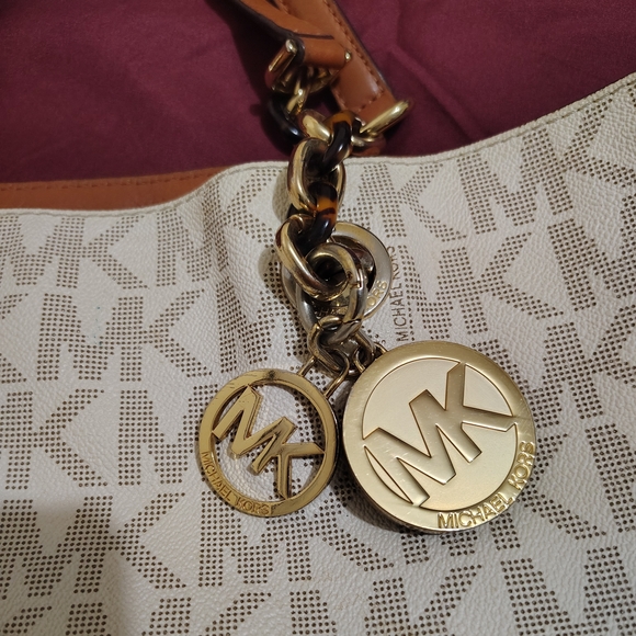 Michael Kors Cream and Tan Women's Bag - Picture 2 of 11